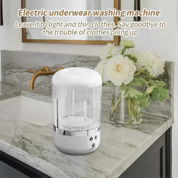 غسالة صغيرة محمولة للملابس الخفيفة – عملية، موفرة، وسهلة الحمل