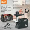 فرّامة لحم كهربائية RAF  –  بقوة 800 واط و أداء للاستخدام اليومي