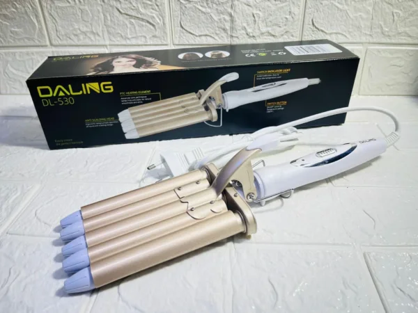 فير خماسي لتمويج وتجعيد الشعر Daling تمويج احترافي بخمسة أنابيب لإطلالة مموجة جذابة (6) فير خماسي لتمويج وتجعيد الشعر Daling تمويج احترافي بخمسة أنابيب لإطلالة مموجة جذابة