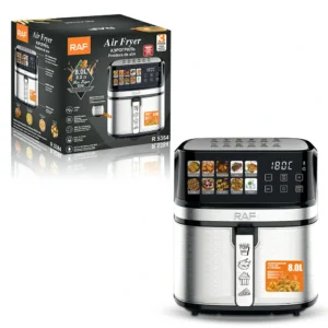قلاية هوائية RAF سعة 8 لتر – بقوة 1700 واط طهي صحي بلمسة واحدة