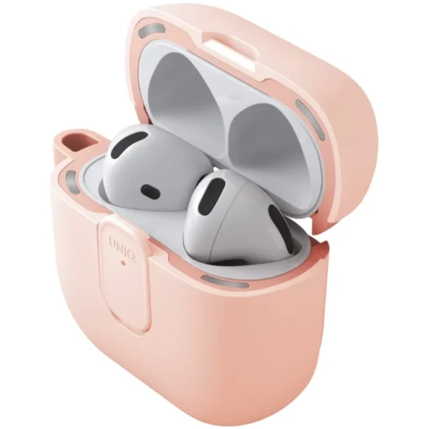 كفر UNIQ Clyde Lock لسماعات AirPods الجيل الرابع (2024) مع قفل وحلقة تعليق