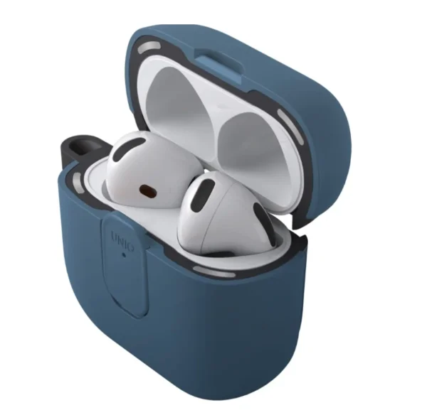 كفر UNIQ Clyde Lock لسماعات AirPods الجيل الرابع (2024) مع قفل وحلقة تعليق