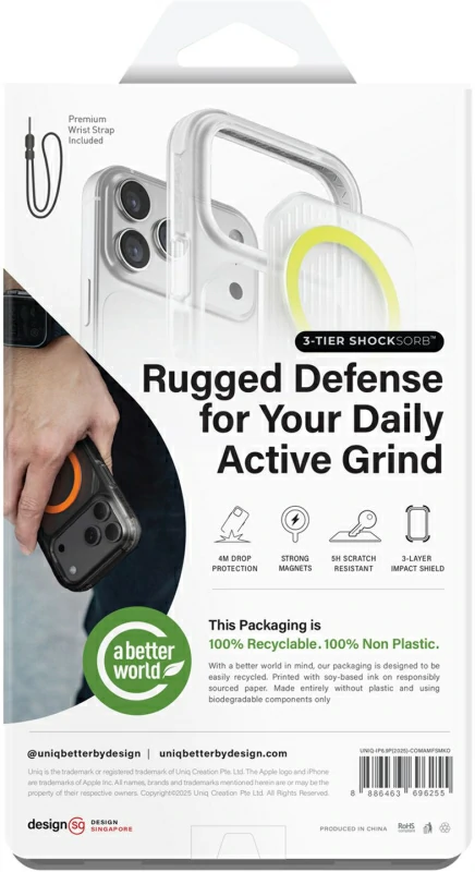 كفر UNIQ Combat Active لهاتف iPhone 17 Pro Max مع شحن مغناطيسي (11) كفر UNIQ Combat Active لهاتف iPhone 17 Pro Max مع شحن مغناطيسي