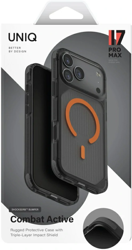 كفر UNIQ Combat Active لهاتف iPhone 17 Pro Max مع شحن مغناطيسي (7) كفر UNIQ Combat Active لهاتف iPhone 17 Pro Max مع شحن مغناطيسي