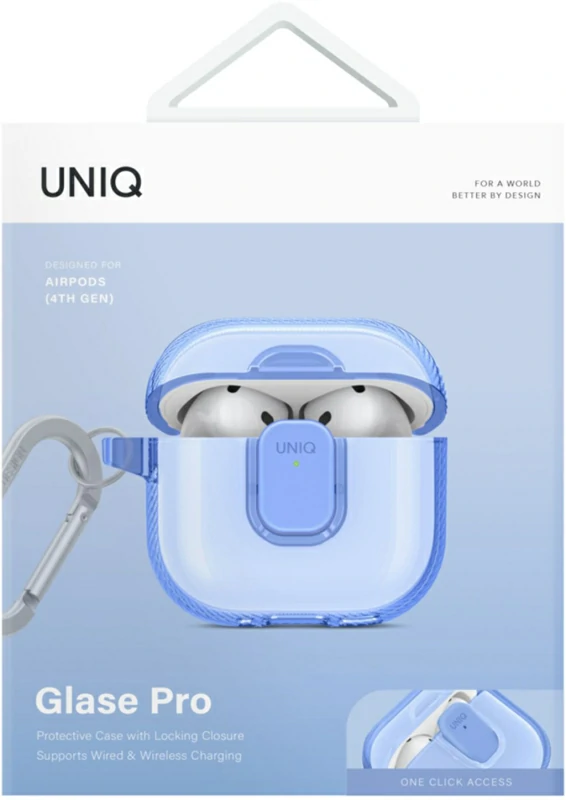 كفر UNIQ Glase Pro AirPods 4th Gen (2034) – حماية شفافة مع قفل مدمج كفر UNIQ Glase Pro AirPods 4th Gen (2024) – حماية شفافة مع قفل مدمج