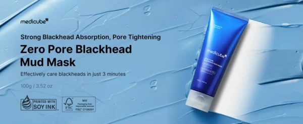 ماسك Medicube الطين لإزالة الرؤوس السوداء وتضييق المسام خلال 3 دقائق - منتجات كورية