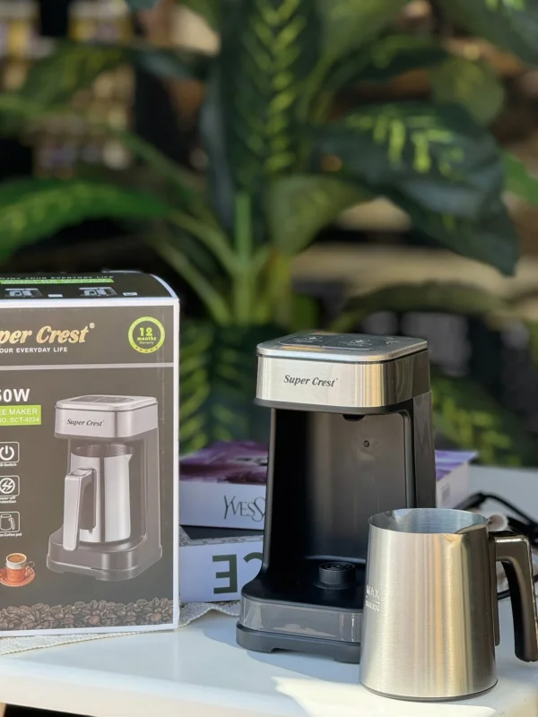 ماكينة قهوة التركية Super Crest سعة 4 اكواب بشاشة LED