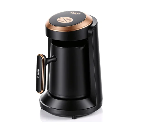 ماكينة قهوة تركية كهربائية RAF  – تحضير سريع بلمسة واحدة سعة 350 مل