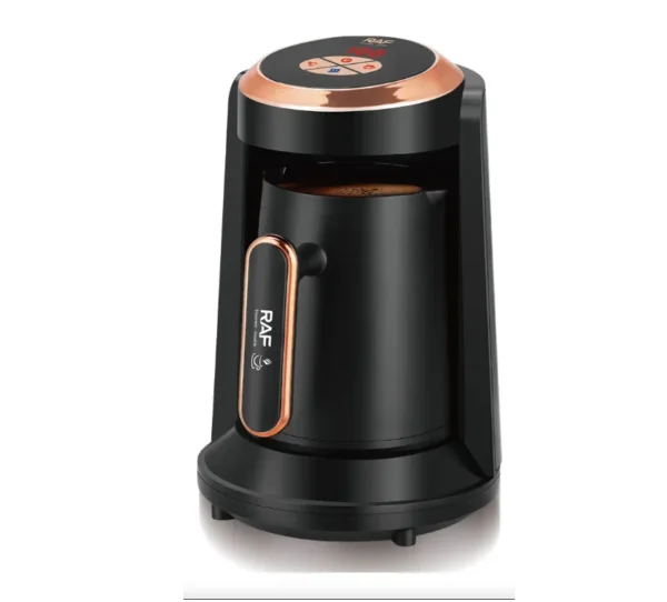 ماكينة قهوة تركية كهربائية RAF  – تحضير سريع بلمسة واحدة سعة 350 مل