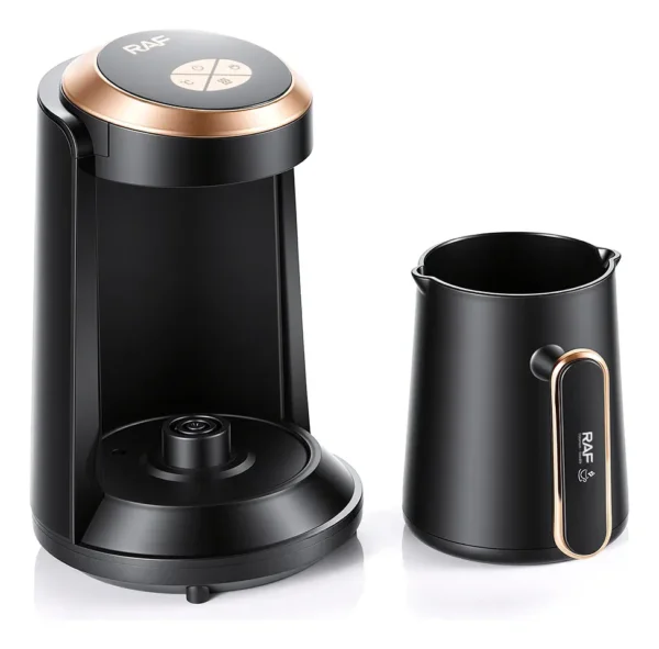 ماكينة قهوة تركية كهربائية RAF  – تحضير سريع بلمسة واحدة سعة 350 مل