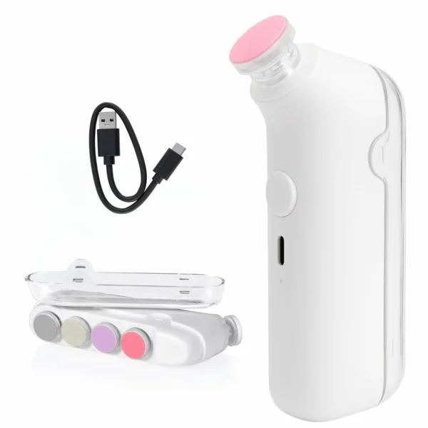 مبرد أظافر أطفال كهربائي آمن وهادئ مع إضاءة LED – قصّ بلا ألم من أول يوم (2) مبرد أظافر أطفال كهربائي آمن وهادئ مع إضاءة LED – قصّ بلا ألم من أول يوم