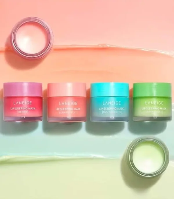 مجموعة ماسك مرطب وإصلاح الشفاه 4 قطع Laneige Lip Mini Kit - منتجات كورية