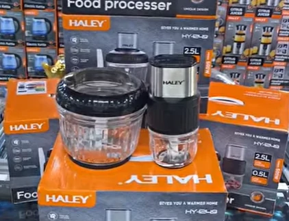 محضّرة طعام متعددة الاستخدامات مع وعائين 2.5 لتر +0.5 لتر – تقطيع وفرم سريع