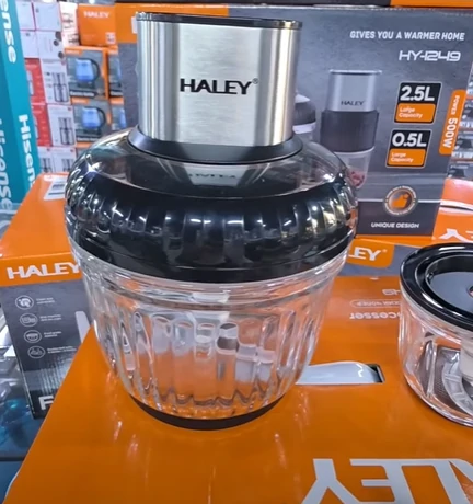 محضّرة طعام متعددة الاستخدامات مع وعائين 2.5 لتر +0.5 لتر – تقطيع وفرم سريع