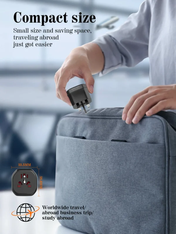 محول كهرباء عالمي LDNIO Z7  Universal Travel Adapter – UK / EU / US / AU