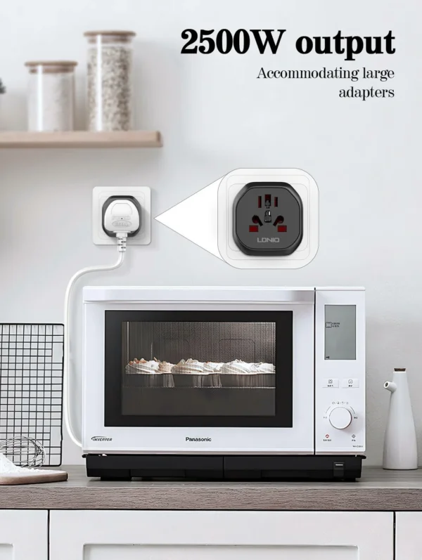 محول كهرباء عالمي LDNIO Z7  Universal Travel Adapter – UK / EU / US / AU