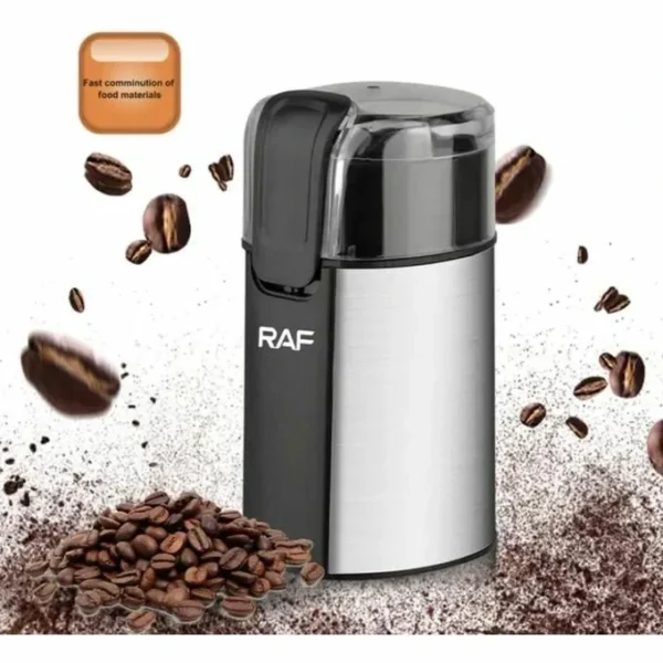 مطحنة RAF الكهربائية – قوة 280 واط  سعة 60 غم طحن دقيق للقهوة و التوابل
