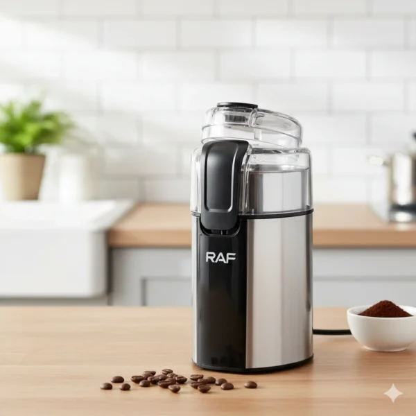 مطحنة RAF الكهربائية – قوة 280 واط  سعة 60 غم طحن دقيق للقهوة و التوابل