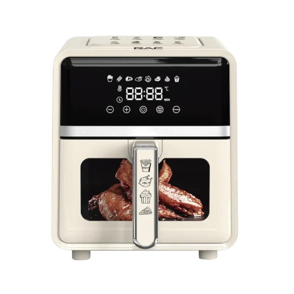 مقلاة هوائية منزلية بقوة 2000 واط – سعة 7 لتر مع نافذة وشواية (4) قلاية هوائية منزلية بقوة 2000 واط – سعة 7 لتر مع نافذة وشواية