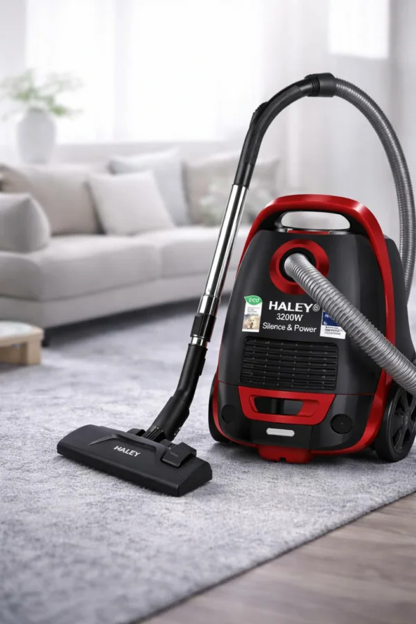 مكنسة كهربائية إعصارية بدون كيس بقوة شفط عالية 3200 واط و صوت منخفض