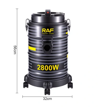 مكنسة كهربائية برميل RAF سعة 25 لتر   – للتنظيف الجاف و الرطب بقوة 2800 واط