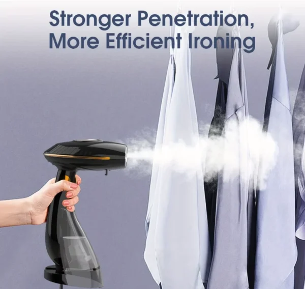 مكواة بخار يدوية قوية 1500 واط – كيّ سريع وتعقيم للملابس في أي مكان
