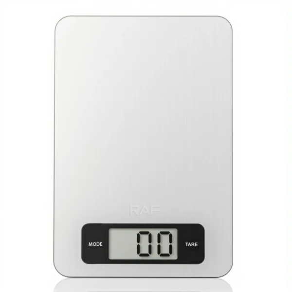 ميزان مطبخ RAF رقمي بدقة عالية – سطح ستانلس ستيل وتحويل وحدات متعدد