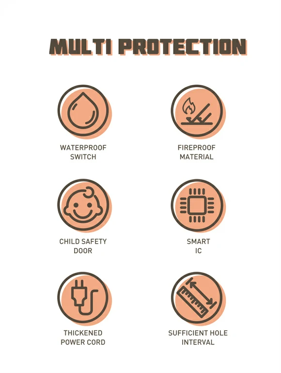 وصلة كهرباء LDNIO عشرة مخارج كهرباء + 6 منافذ USB شحن سريع PD/QC قدرة 30W