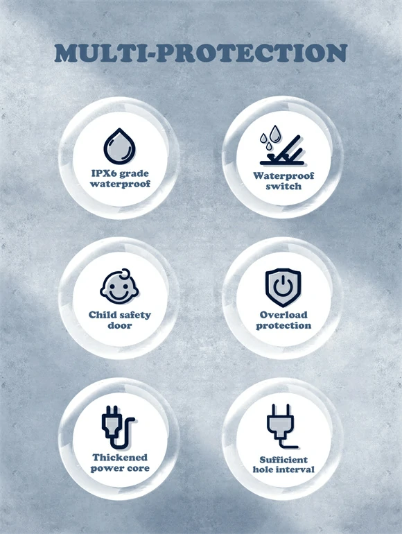 وصلة كهرباء عالمية LDNIO قدرة 2500 واط مع شحن سريع PD/QC