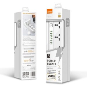 وصلة كهرباء عالمية مع 5 مخارج + 6 منافذ USB ماركة LDNIO