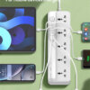 وصلة كهرباء عالمية مع 5 مخارج + 6 منافذ USB ماركة LDNIO
