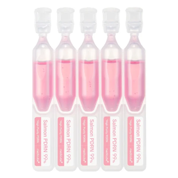 10 كبسولات مستخلص مركز سلمون مع كولاجين Medicube PDRN Pink One Day Serum Set - منتجات كورية