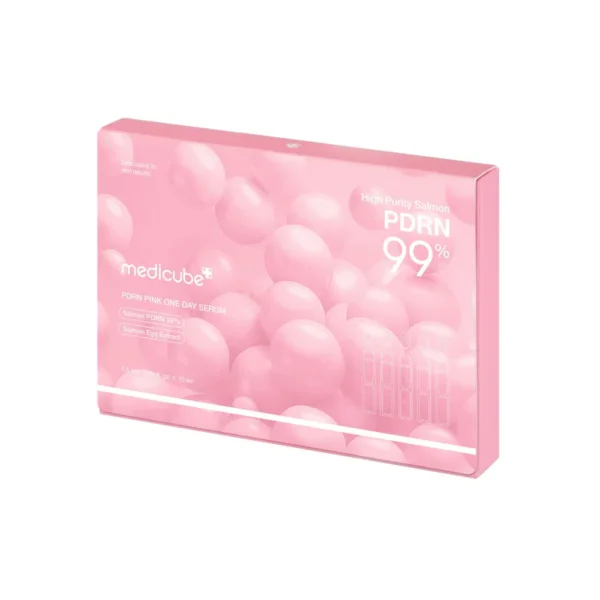 10 كبسولات مستخلص مركز سلمون مع كولاجين Medicube PDRN Pink One Day Serum Set - منتجات كورية