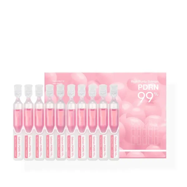 10 كبسولات مستخلص مركز سلمون مع كولاجين Medicube PDRN Pink One Day Serum Set - منتجات كورية