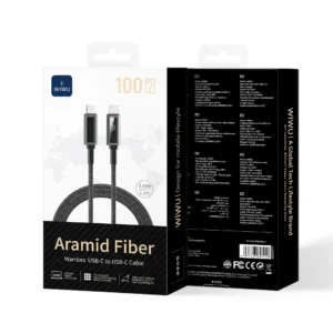 كابل شحن USB-C إلى USB-C 100 واط Warriors Wi-C079 بطول 1.2متر