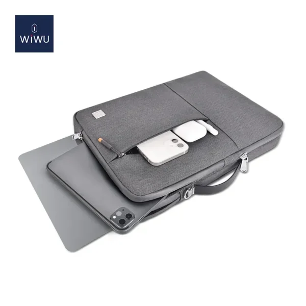 133-alpha-double-layer-laptop-case-gray-2.webp حقيبة لابتوب مزدوجة الطبقات WIWU مقاومة للماء - حقيبة لابتوب عمودية WIWU Alpha 11 بوصة