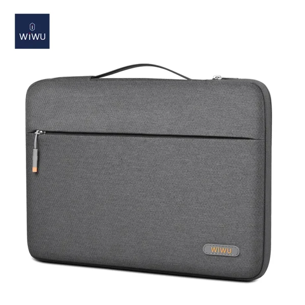 13314142-pilot-sleeve-laptop-case-grey-1.webp حقيبة كمبيوتر محمول WIWU 14 بوصة مع حماية 360 درجة - حقيبة لابتوب عمودية WIWU Alpha 11 بوصة