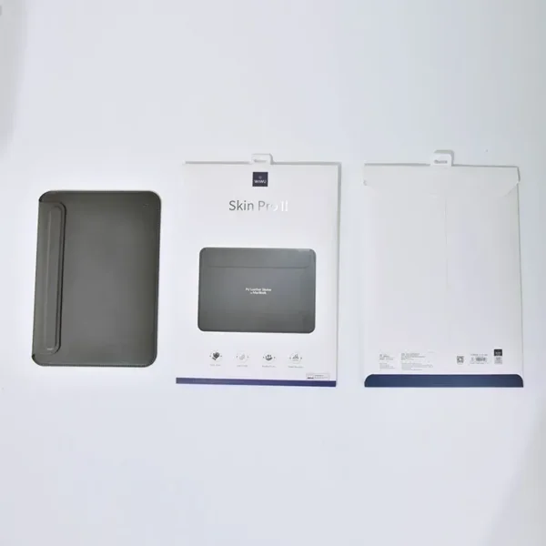 142-funda-skin-pro-ii-macbook-2021-gris-5.webp حقيبة مك بوك 14.2 بوصة WIWU Skin Pro II جلد PU مغناطيسية - حقيبة لابتوب عمودية WIWU Alpha 11 بوصة