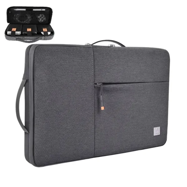 156-alpha-double-layer-laptop-case-gray-1.webp حقيبة لابتوب WIWU 15.6 بوصة مقاومة للماء بطبقات مزدوجة - حقيبة لابتوب عمودية WIWU Alpha 11 بوصة