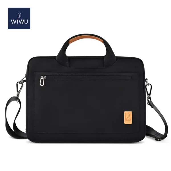 156162-pioneer-pro-briefcase-black-3.webp حقيبة يد مائية مقاومة WIWU Pioneer Pro 15.6 بوصة بحماية مطاطية - حقيبة لابتوب عمودية WIWU Alpha 11 بوصة