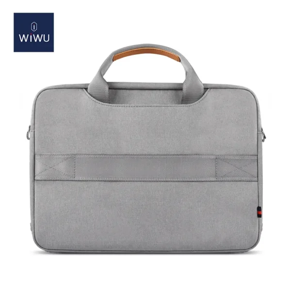 156162-pioneer-pro-briefcase-grey-5.webp حقيبة يد مائية مقاومة WIWU Pioneer Pro 15.6 بوصة بحماية مطاطية - حقيبة لابتوب عمودية WIWU Alpha 11 بوصة