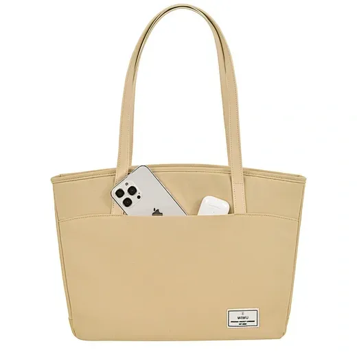16-ora-ivory-tote-briefcase-2.webp حقيبة سفر نسائية كبيرة من WIWU مع طبقة لابتوب 16 بوصة - حقيبة لابتوب عمودية WIWU Alpha 11 بوصة