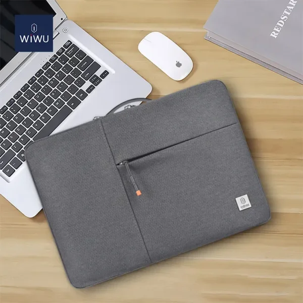 16162-alpha-double-layer-laptop-case-gray-4.webp حقيبة لابتوب WIWU 16 بوصة مضادة للماء بطبقتين وحماية مزدوجة - حقيبة لابتوب عمودية WIWU Alpha 11 بوصة