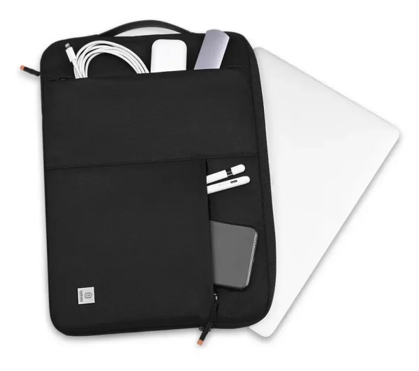 16162-alpha-slim-laptop-case-black-1.webp حقيبة لابتوب WIWU 16 Alpha Slim Sleeve مقاومة للماء - حقيبة لابتوب عمودية WIWU Alpha 11 بوصة