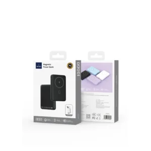 بوربانك لاسلكي مغناطيسي 10000 مللي أمبير/ساعة WIWU Wi-P043 بسعة كبيرة مع حامل مدمج - حقيبة لابتوب عمودية WIWU Alpha 11 بوصة