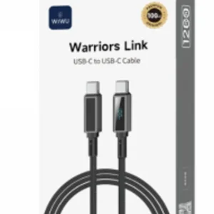 كابل شحن usb-c إلى usb بقدرة 27 واط من WIWU - طول 1 متر - أسود