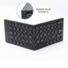 لوحة مفاتيح مطوية WIWU Fold Mini Keyboard باللغتين الإنجليزية والعربية مع حامل وشحن سريع 30W