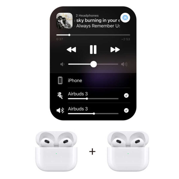 سماعات وايرلس WIWU Airbuds 3 SE بيضاء مع شحن مغناطيسي