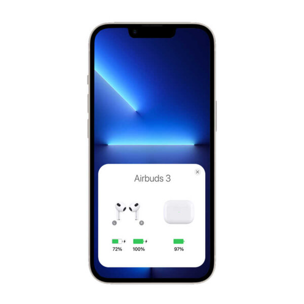 سماعات وايرلس WIWU Airbuds 3 SE بيضاء مع شحن مغناطيسي