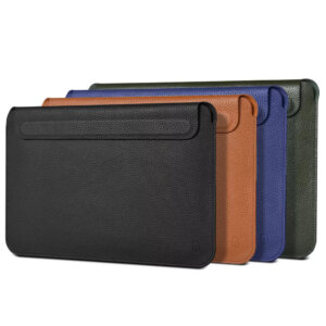 حقيبة لابتوب جلدية أصلية WIWU - حقيبة لابتوب عمودية WIWU Alpha 11 بوصة